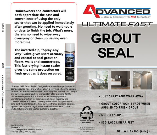 3 Pack or 6 Pack -  Ultimate FAST Grout Seal